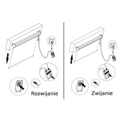Ekran projekcyjny Maclean, elektryczny, ściana lub sufit, 120", 240x180, 4:3, MC-593